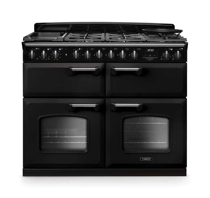 Classic-Deluxe-110-Dual-Fuel-Slow-cook-oven-Charcoal-Black-Chrome