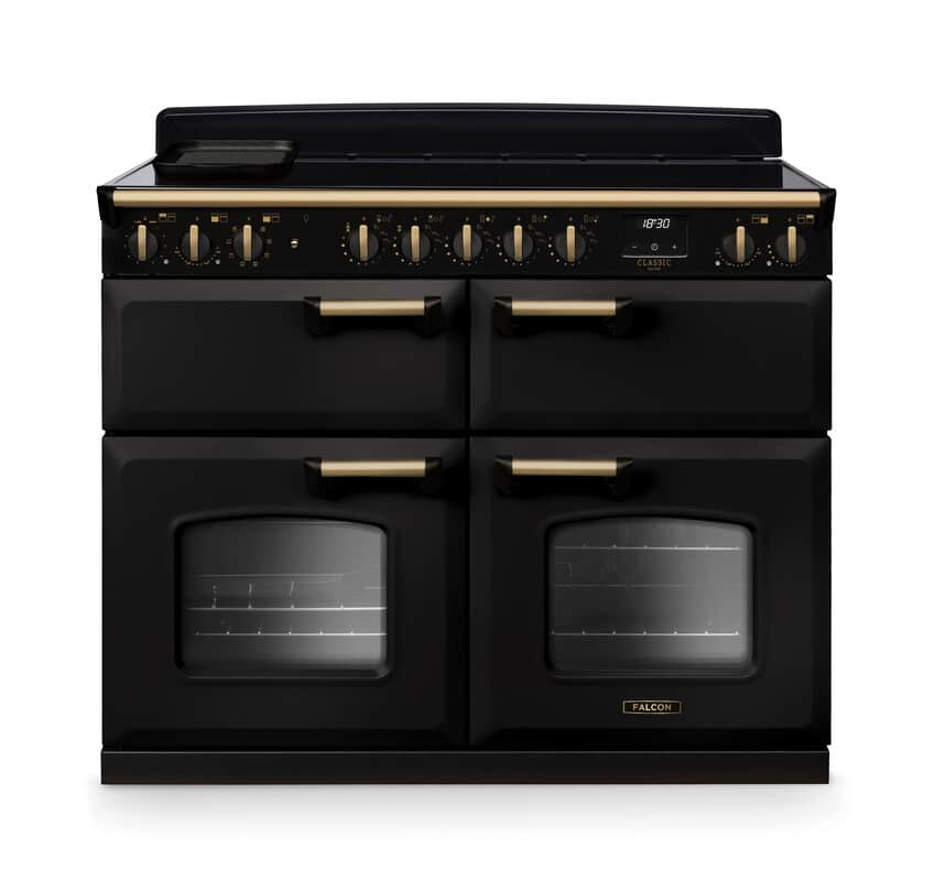 Classic-Deluxe-110-Induction-Slow-cook-oven-Charcoal-Black-Antique-Brass