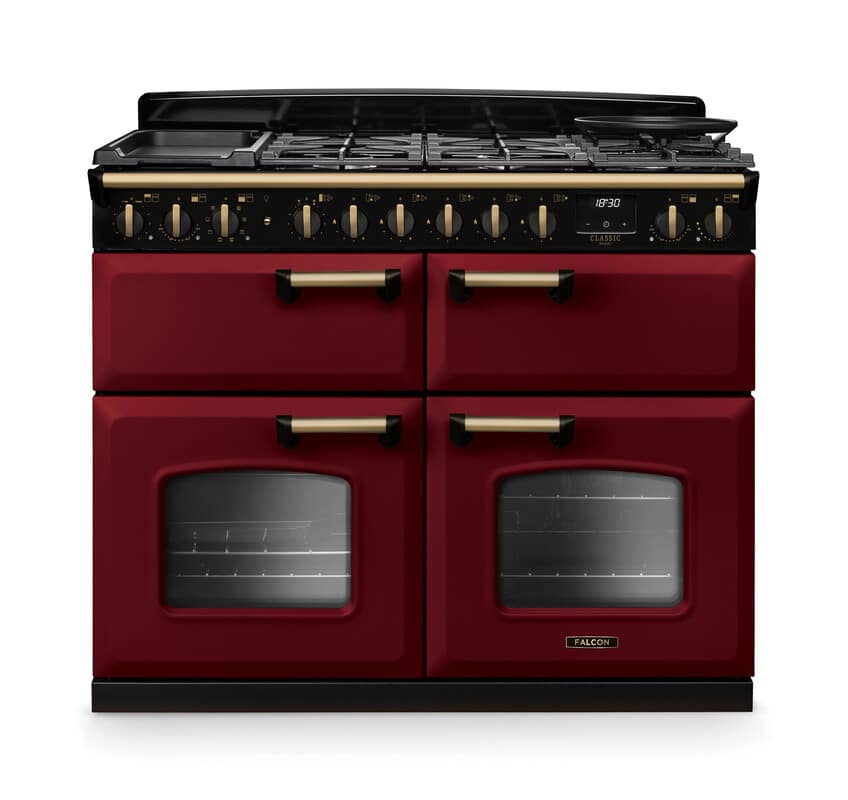 Classic-Deluxe-110-Dual-Fuel-Slow-cook-oven-Bordeaux-Antique-Brass