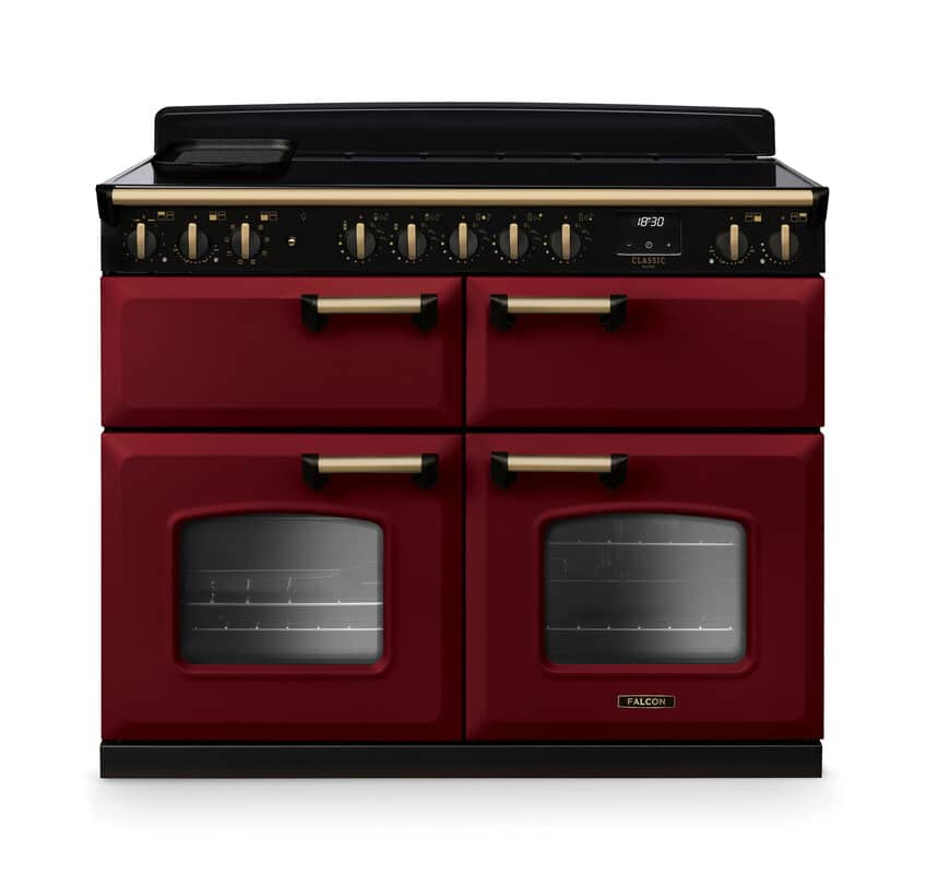 Classic-Deluxe-110-Induction-Slow-cook-oven-Bordeaux-Antique-Brass