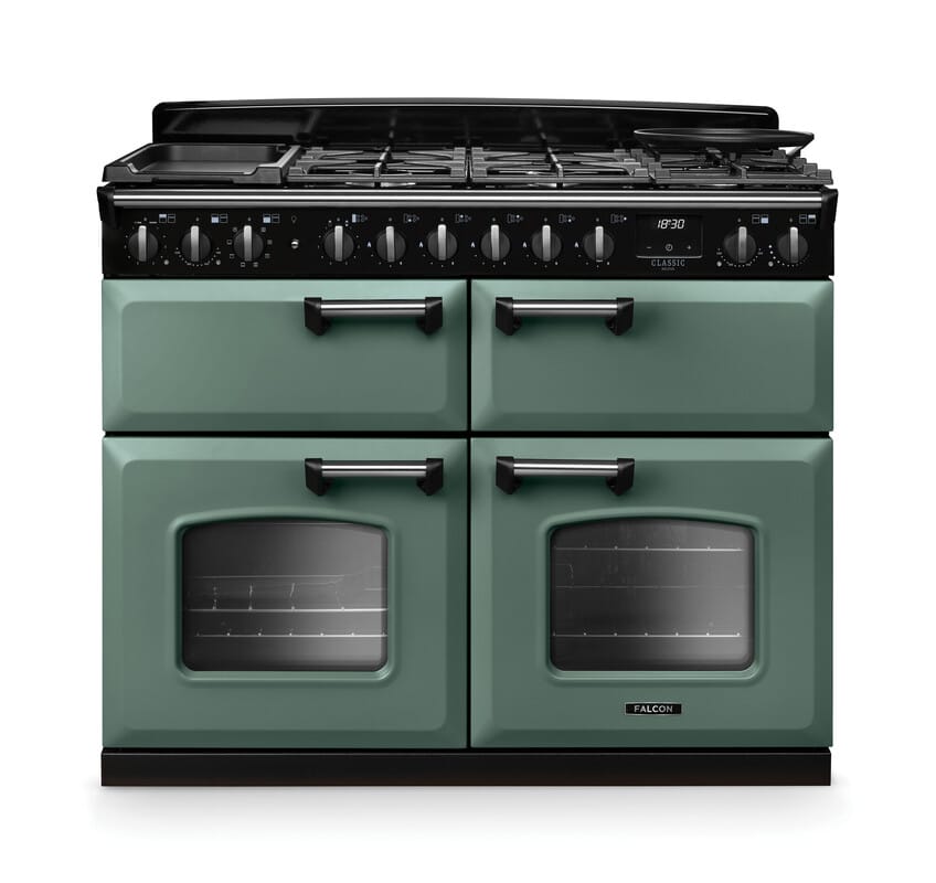 Classic-Deluxe-110-Dual-Fuel-Slow-cook-oven-Mineral-Green-Chrome