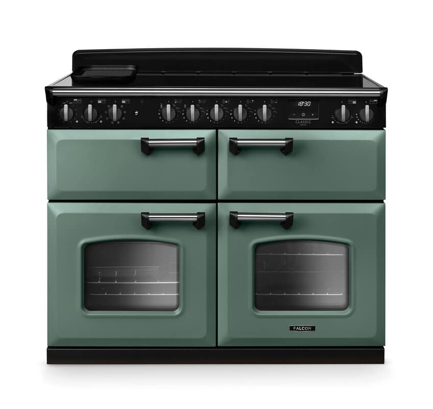 Classic-Deluxe-110-Induction-Slow-cook-oven-Mineral-Green-Chrome